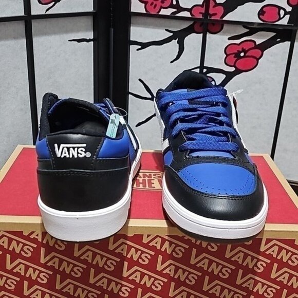Vans Lowland Black Blue Shoes Size 10 New - Picture 5 of 6